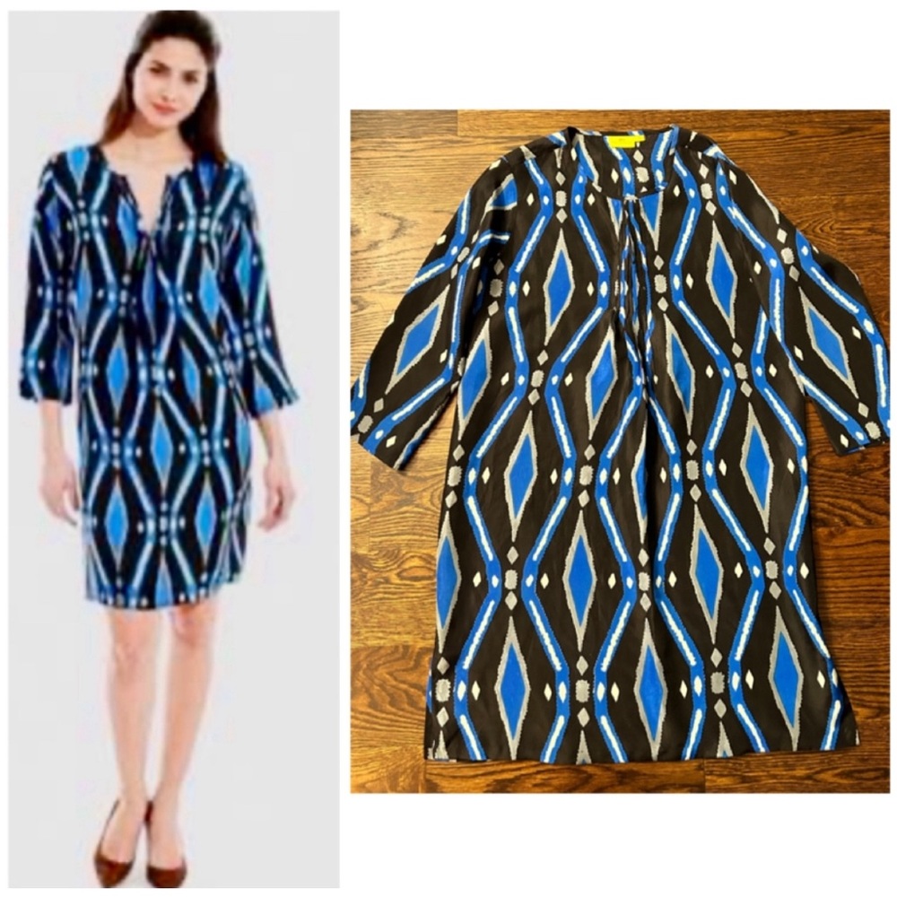 EUC Roberta Roller Rabbit Silk Sheath Dress XS